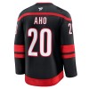 Män Ishockey Carolina Hurricanes tröja Fanatics Premium Sebastian Aho 2024-25 Svart Hemma